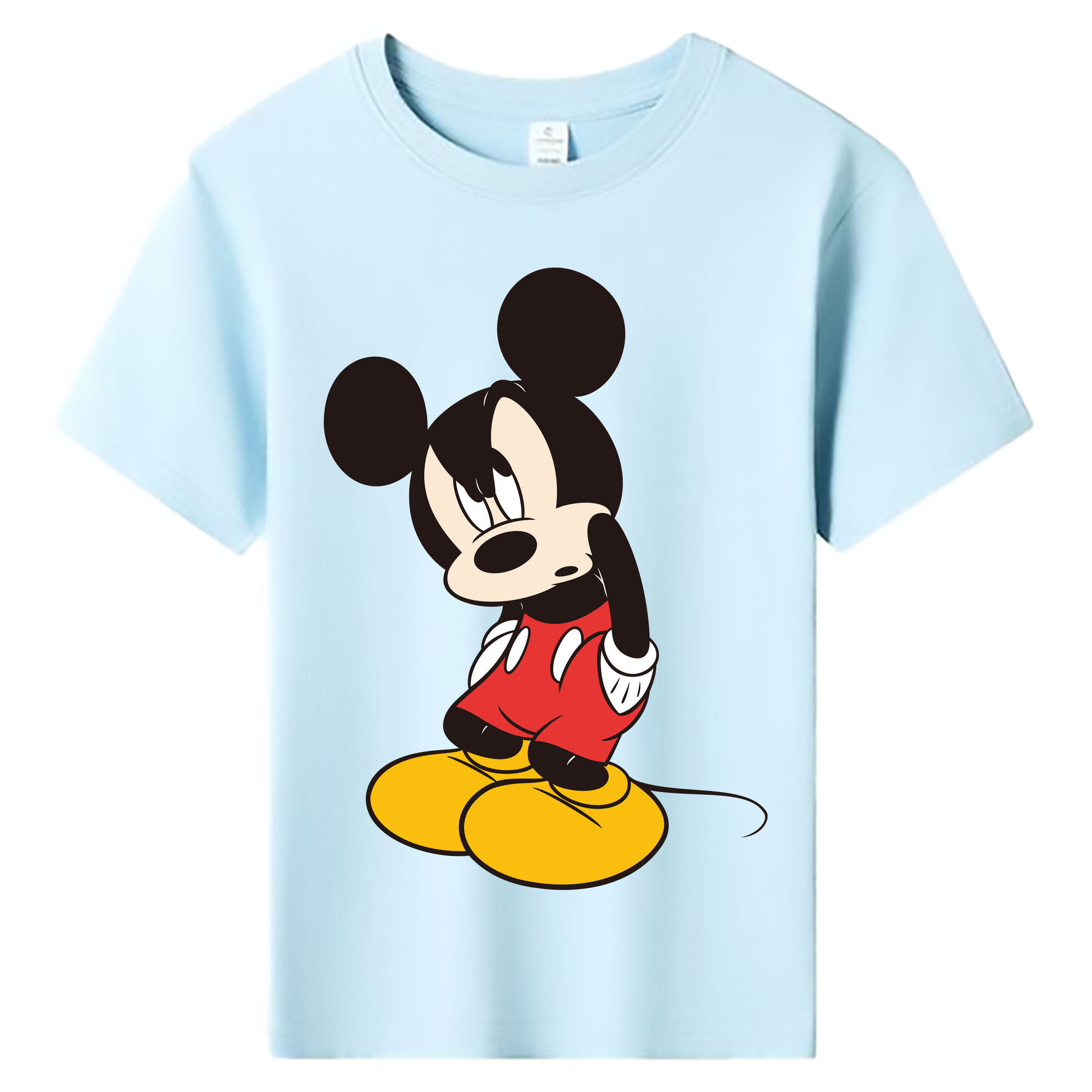 ミッキーマウス Mickey Mouse 綿100％キッズTシャツ（フロントプリント）